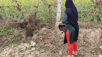 Punjabi teacher and student engage in outdoor sexual activity, including pussy licking and vaginal penetration