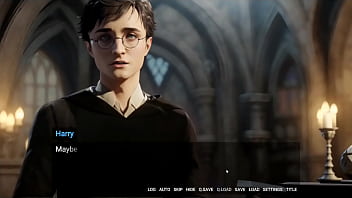 Harry Potter和Hermione在Hentai游戏恶搞中探索BDSM和禁忌魔法